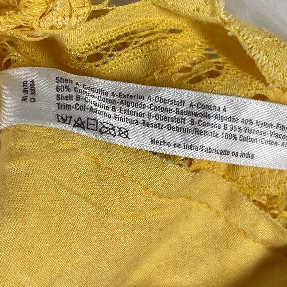 Free People FP One Adella Yellow Bralette Sz M - Picture 6 of 6